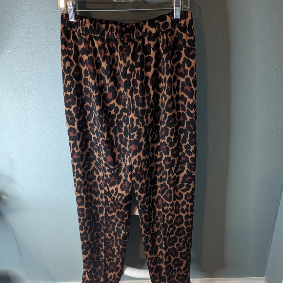 J Crew leopard print trousers size 2 - Picture 6 of 7